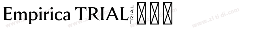 Empirica TRIAL字体转换